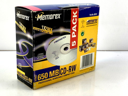 5er pack memorex 650mb - pack,