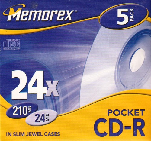 Memorex pocket 210 mb - pocket, cd-r