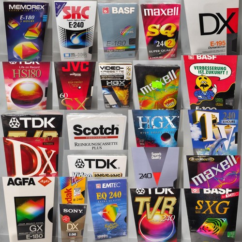 Vhs videokassette auswahl - vhs, noch