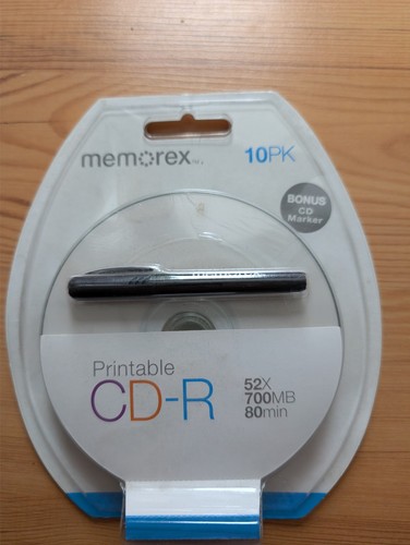 Printable memorex - cd-r,