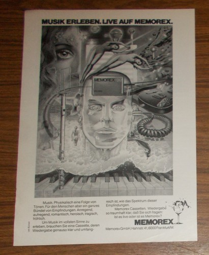 Seltene werbung memorex - seltene,